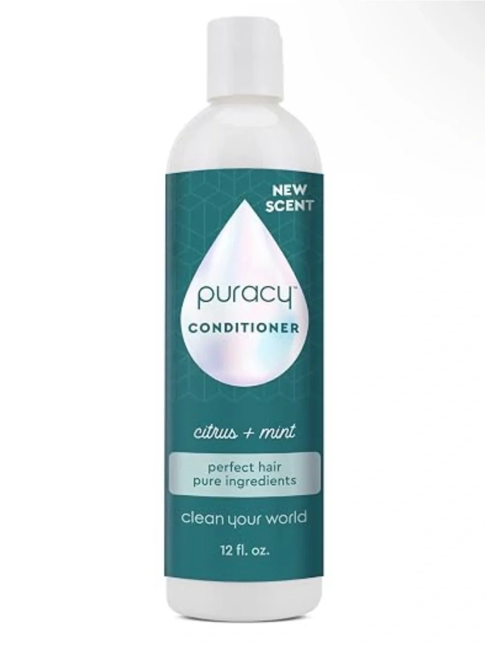 PURACY Citrus & Mint Conditioner 12 fl oz / 355mL ~ 99% Plant-Based ~ New