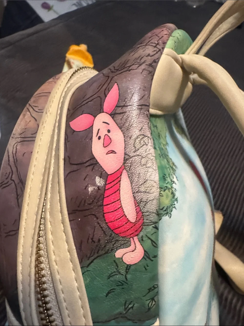 Loungefly Winnie the Pooh Mini Backpack - Light Blue, Beige, Red