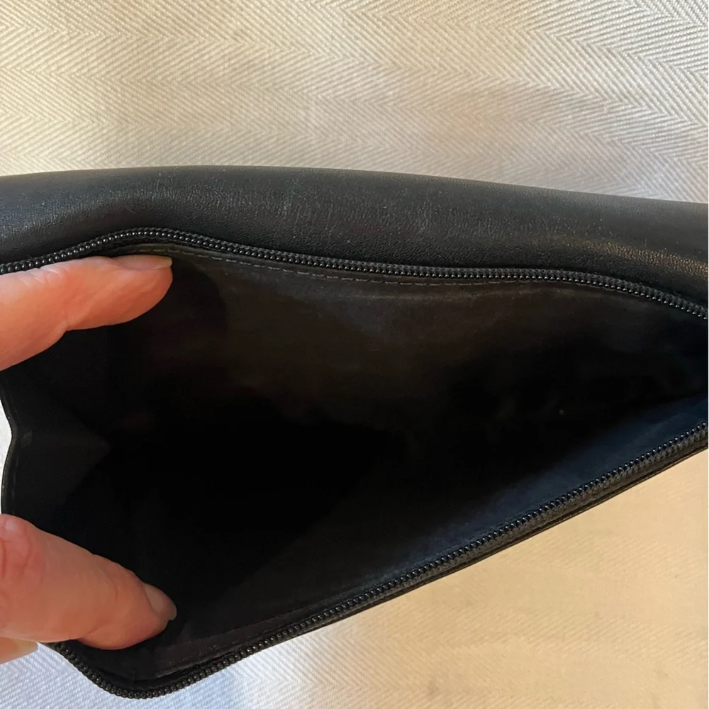 Coach black leather