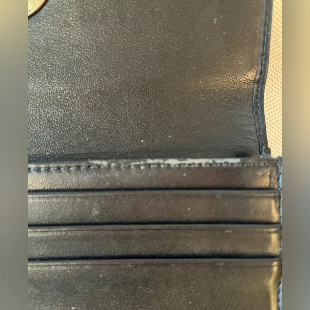 Coach black leather