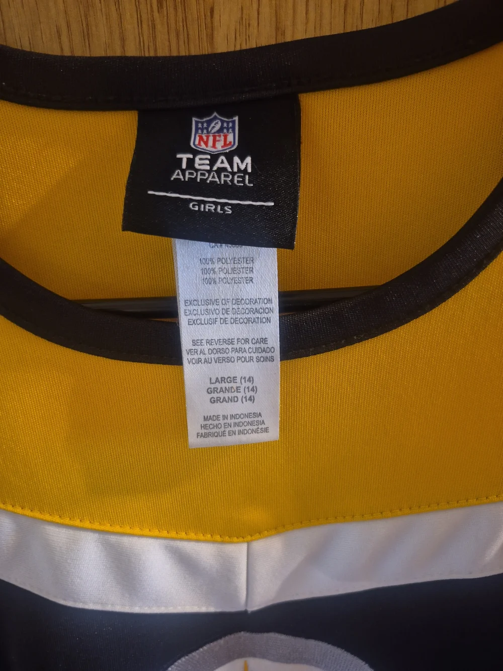 NFL team apparel