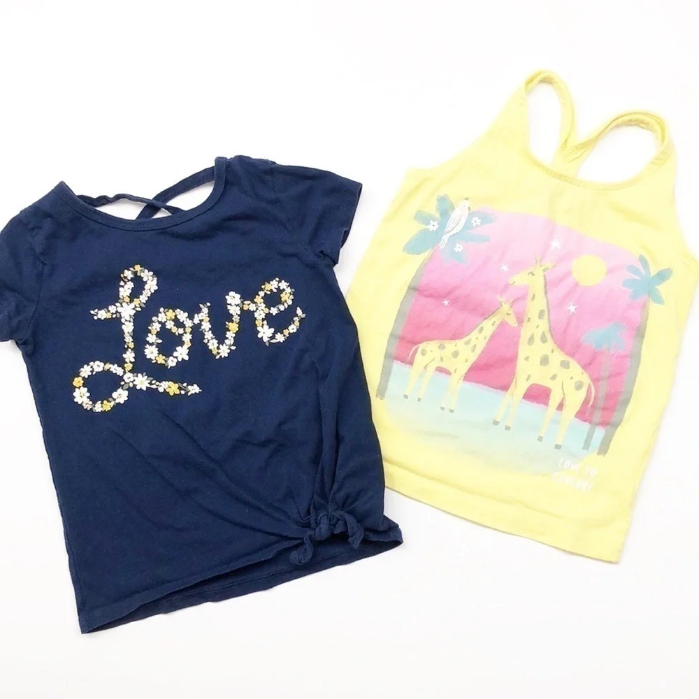 Carter's toddler/little girls Love top set