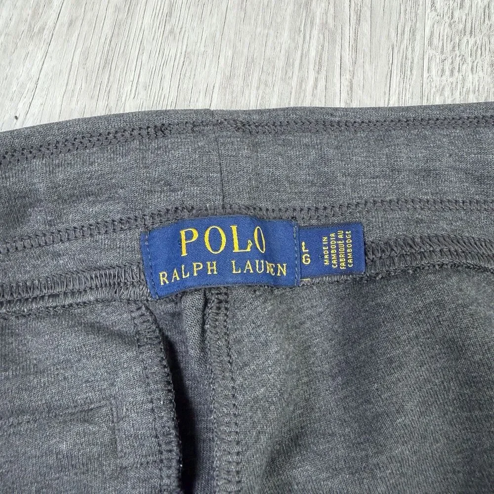 Polo Ralph Lauren Double Knit Jogger Sweatpants Grey Mens Size Large Exc! X