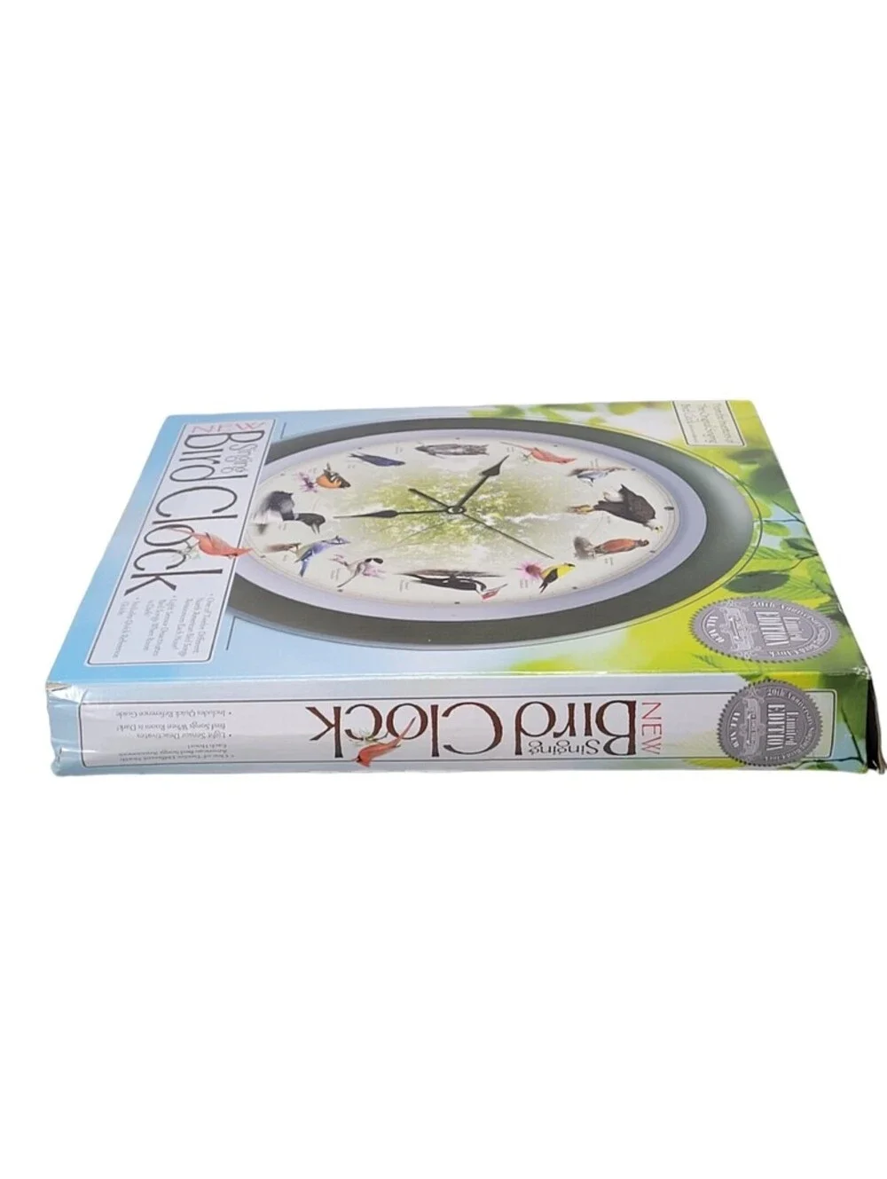 13 Inch Bird Song Wall Clock - Limited 20th Anniversary Model, Auto Dimmable