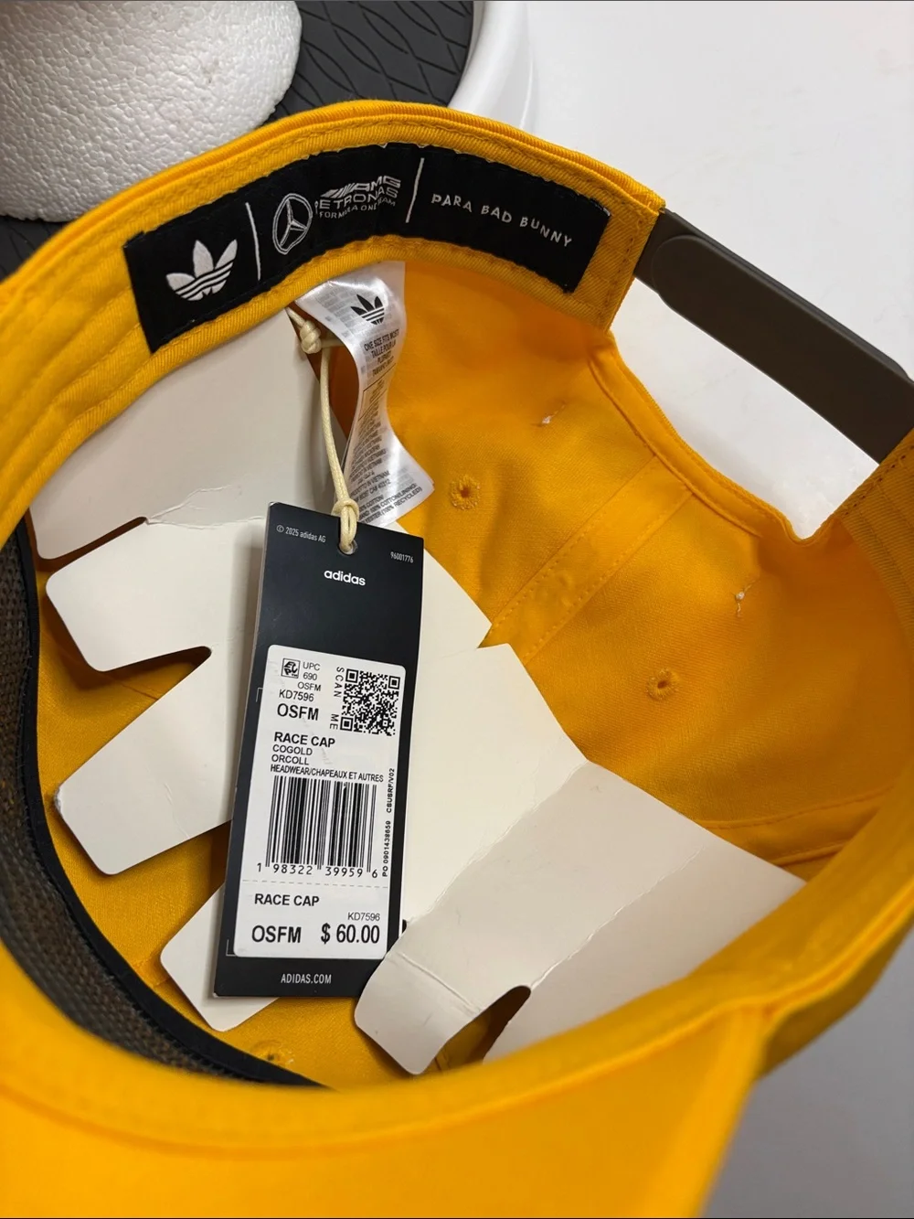 Adidas X Bad Bunny Mercedes AMG F1 Racing Cap Hat NWT