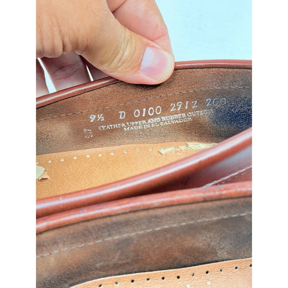 G.H. Bass Weejuns Martin Penny Loafers Brown Leather Men's 9.5D