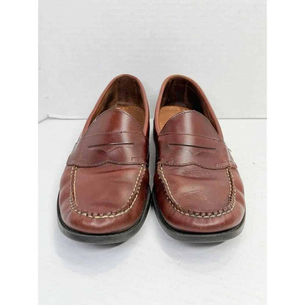 G.H. Bass Weejuns Martin Penny Loafers Brown Leather Men's 9.5D