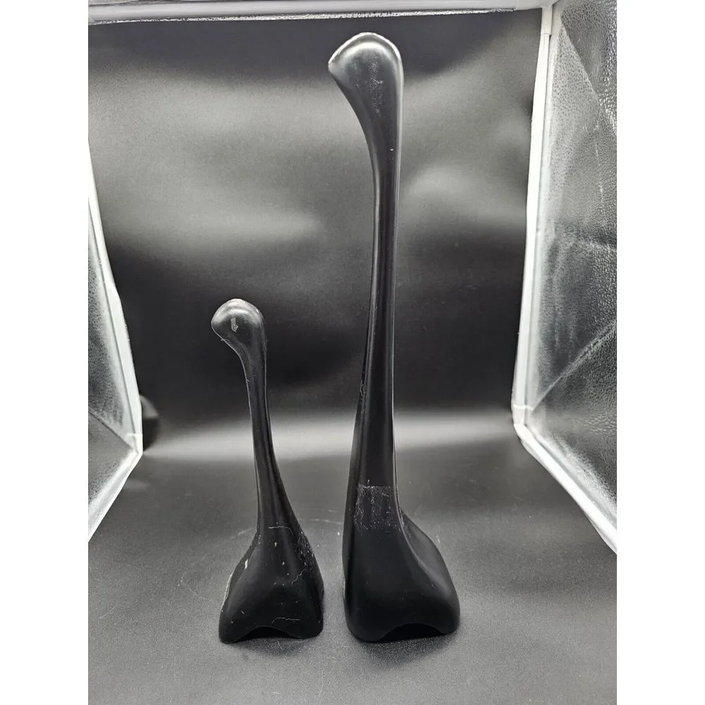 Vintage Ikea‎ Louise Hederstrom Pair Of Wood Dinosaur Statues READ DESCRIPTION