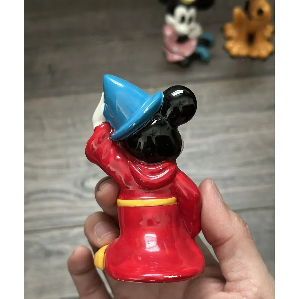 Vintage - Ceramic Fantasia Minnie‎ Mouse Pluto Top Hat Figurine