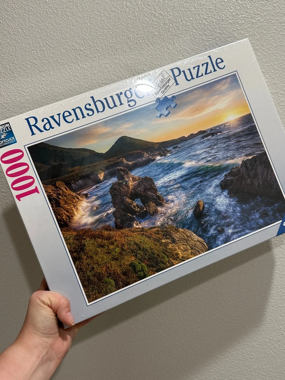 Ravensburger Coastal Sunset Puzzle - Blue, Green, Brown