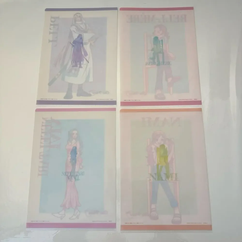 4 One Piece Emotional Stories‎ Ichiban Kuji Visual Art Sheet Clear File Poster