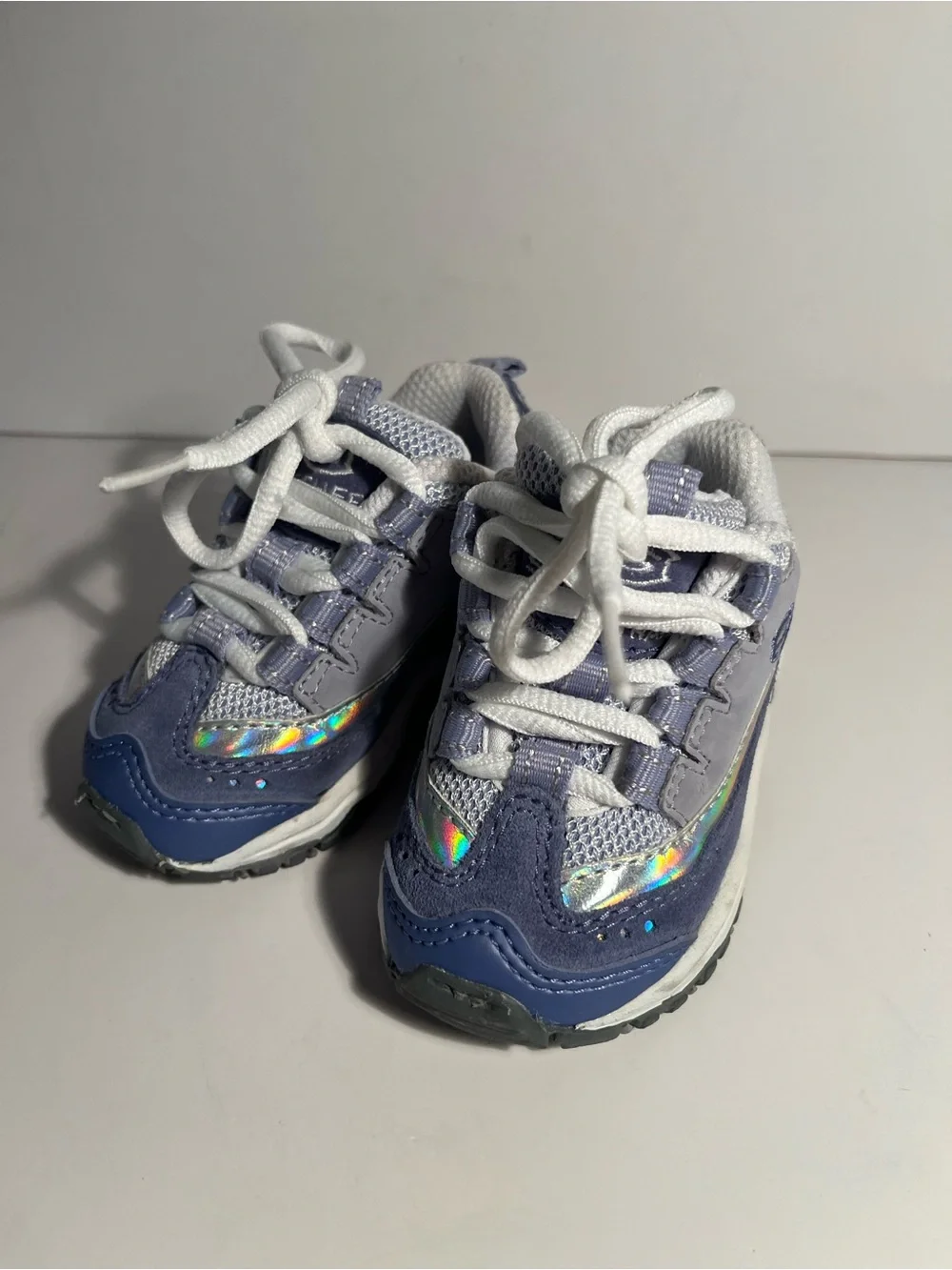 Skechers BABY Purple Iridescent Trainer Sneakers size 3 🎀🎀🎀
