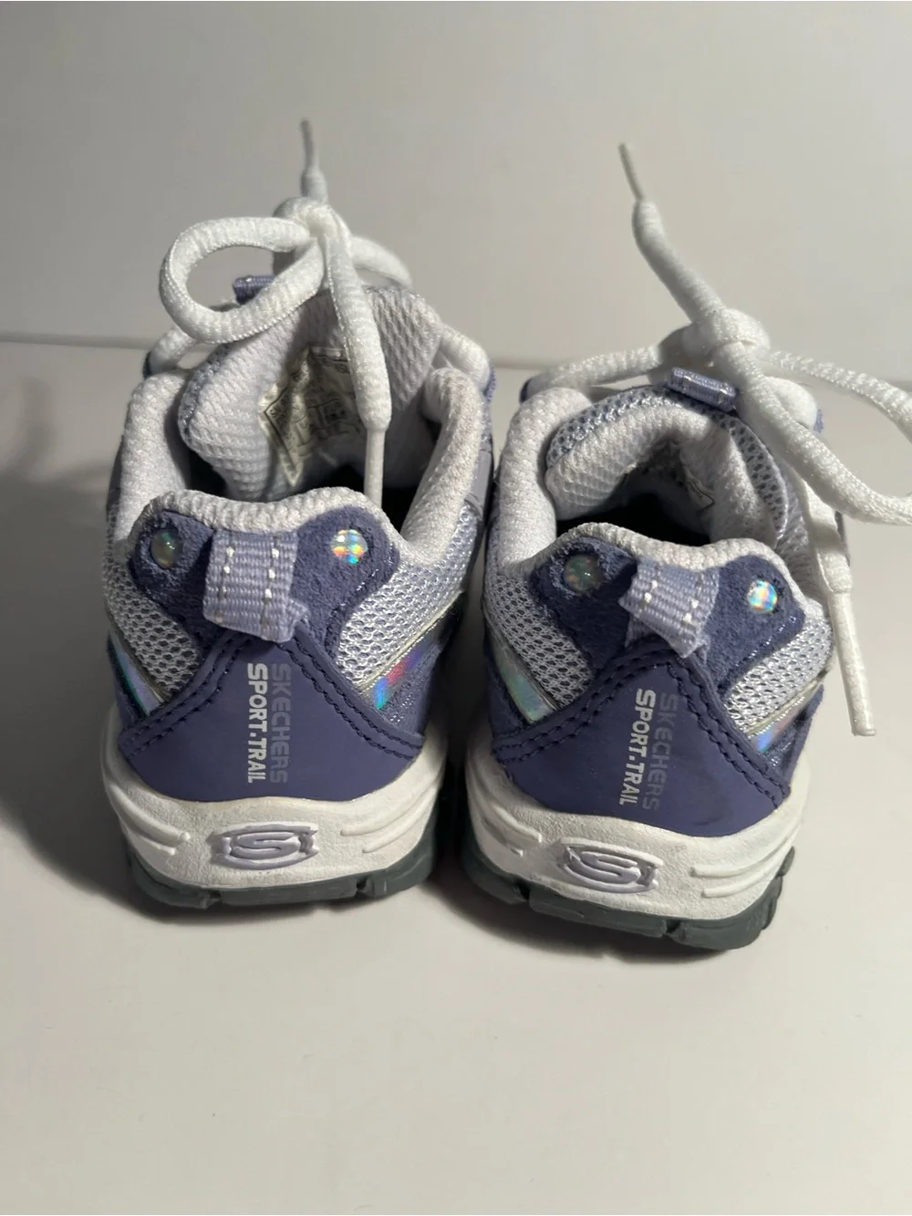 Skechers BABY Purple Iridescent Trainer Sneakers size 3 🎀🎀🎀