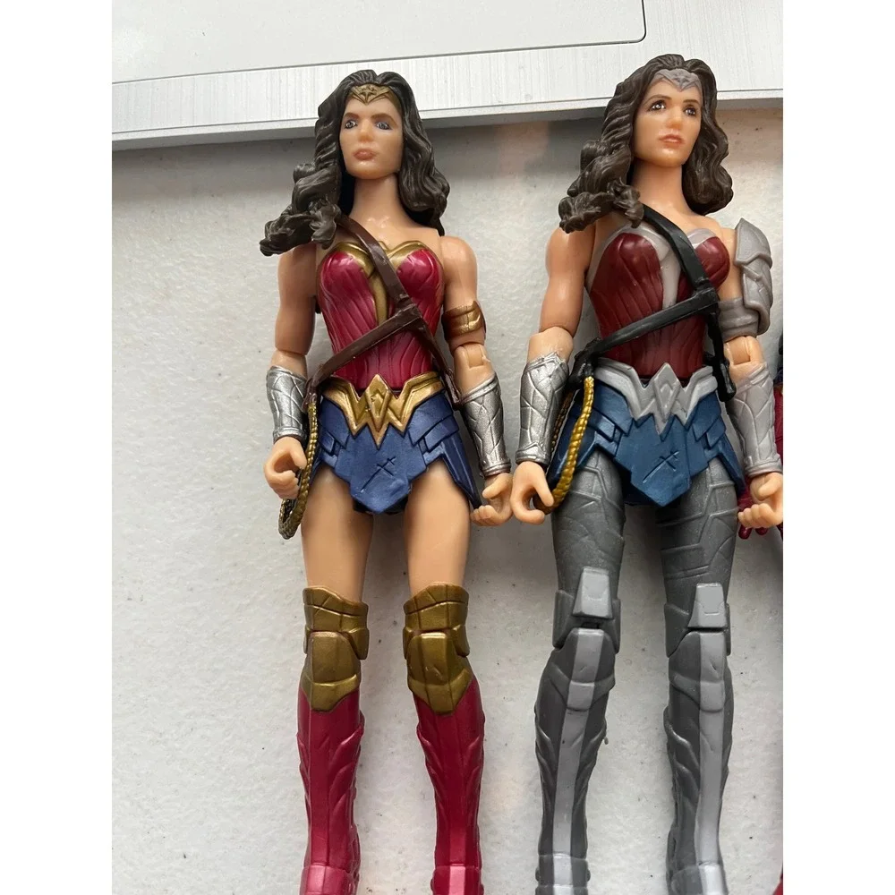 DC Wonder Woman and Marvel Captain Marvel Action Figure Lot 6 Inch 3 Piece Set