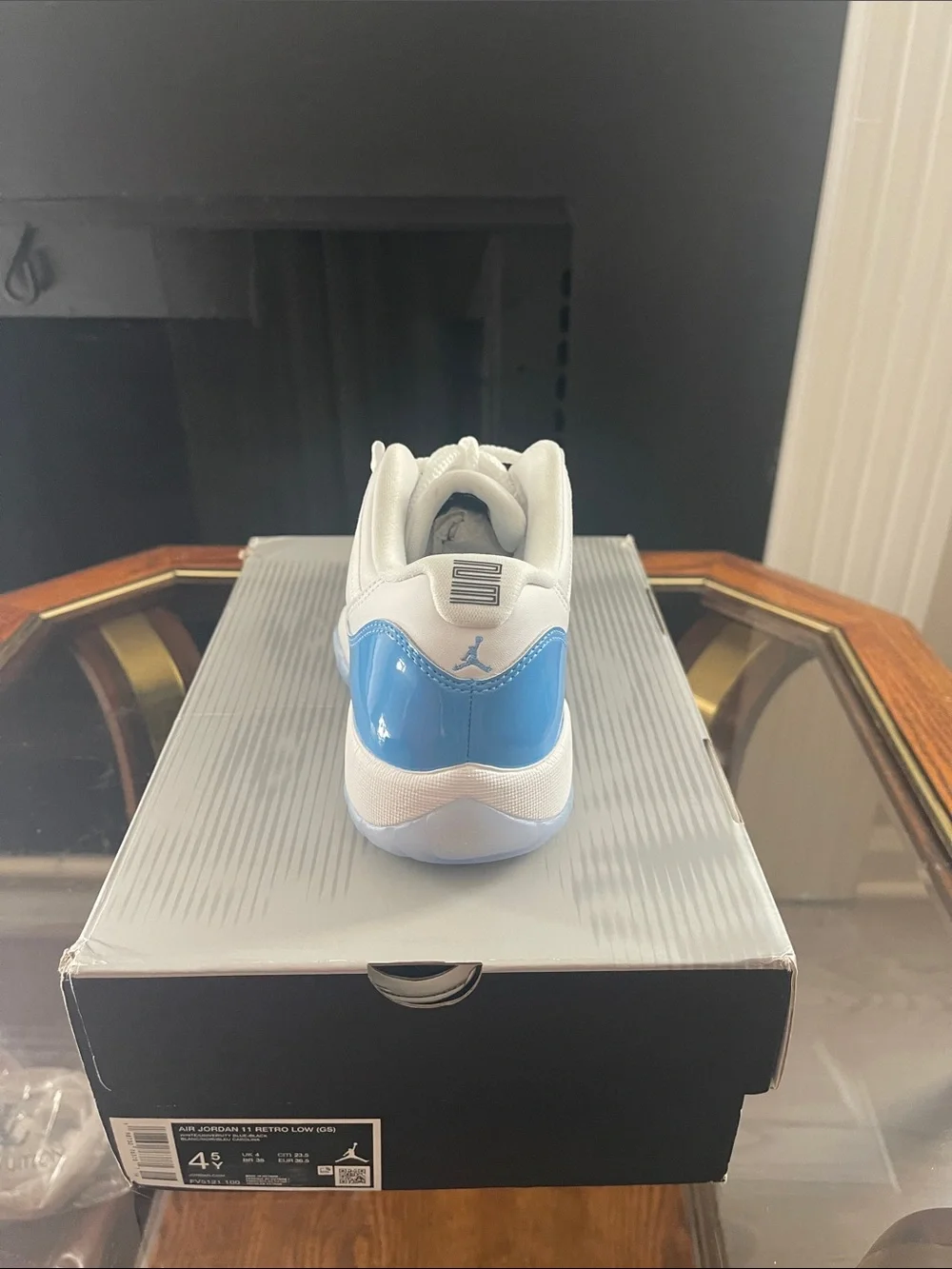 Jordan 11 Retro Low Little Kids' Shoes - White/Blue