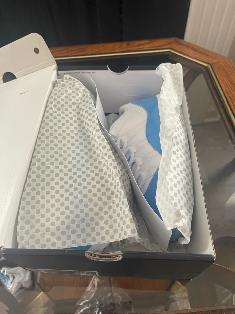 Jordan 11 Retro Low Little Kids' Shoes - White/Blue
