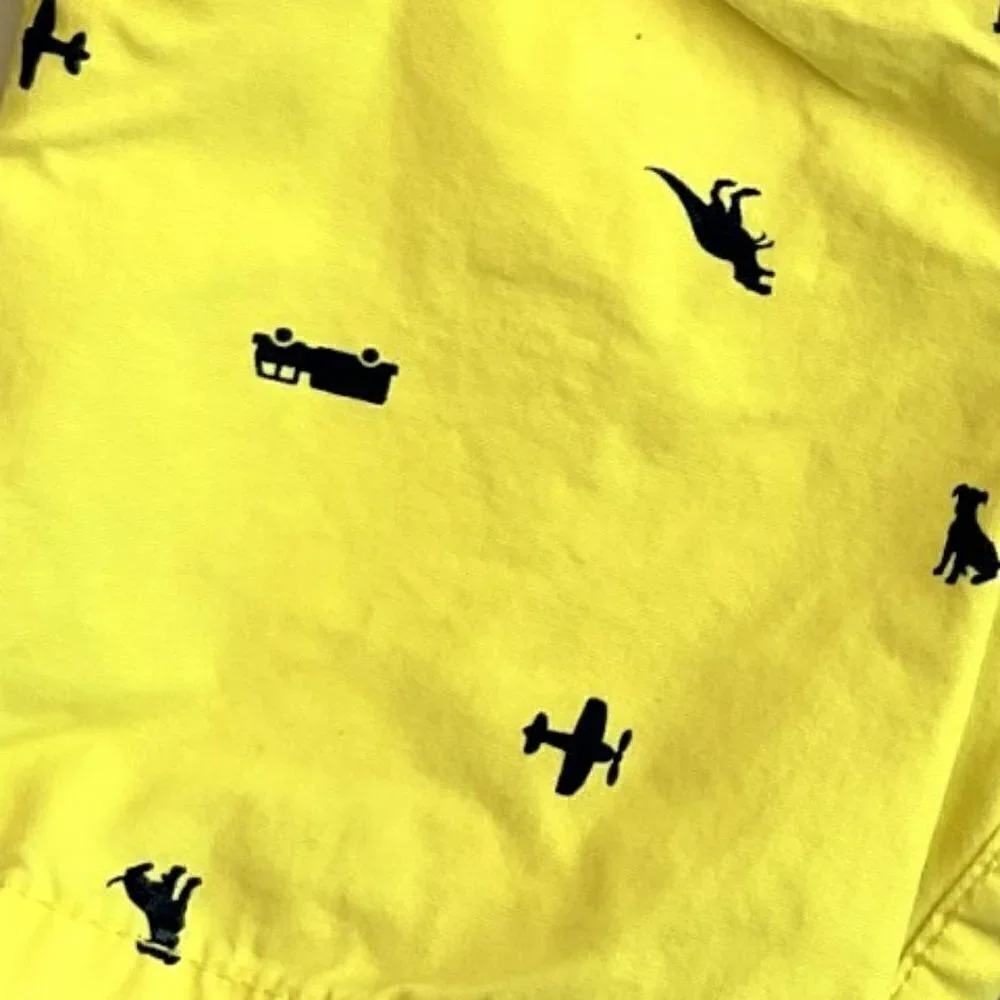DINOSAUR & VEHICLE FLAT FRONT SHORTS LIKE NEW