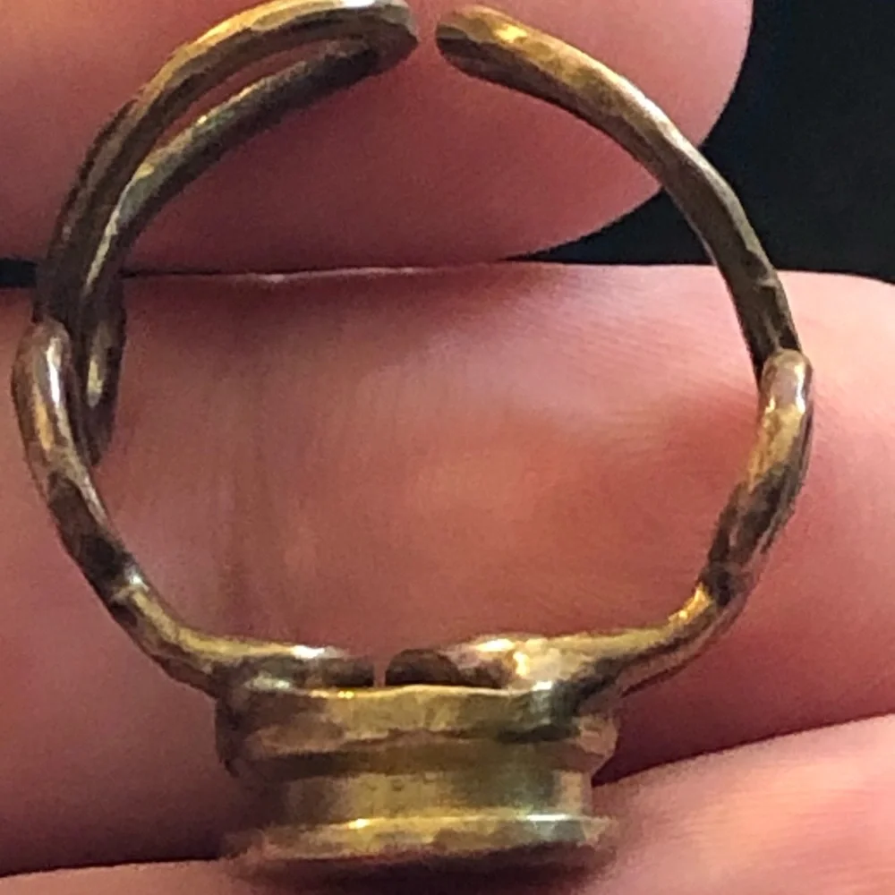 Vintage handmade hammered