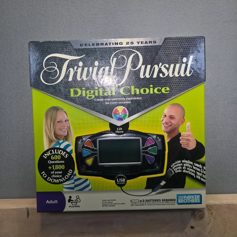 Trivial Pursuit Digital‎ Choice Trivia Game 25th Anniversary Edition New In Box