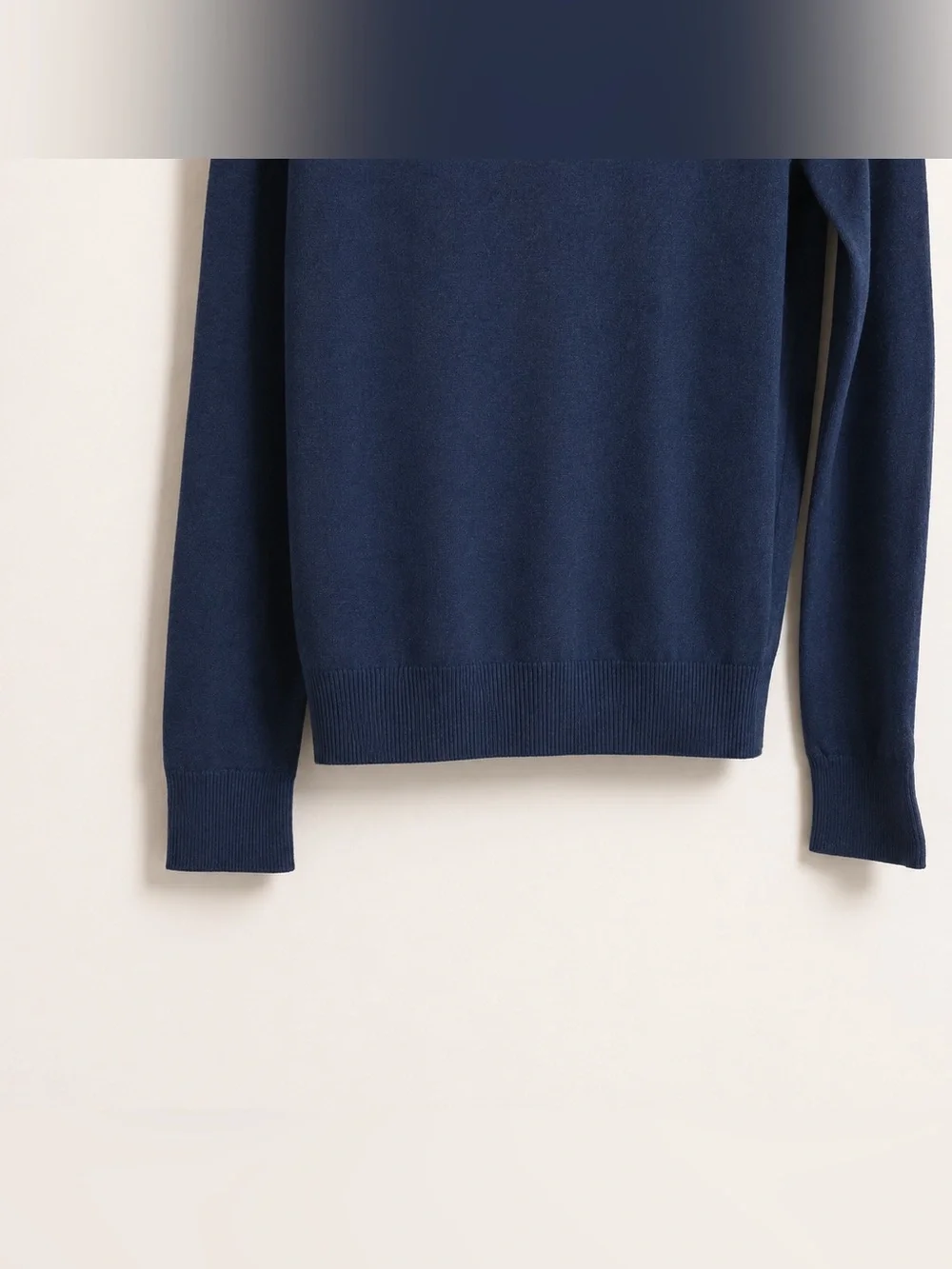 Banana Republic Navy Mock Neck Button Pullover‎ Sweater Tall L