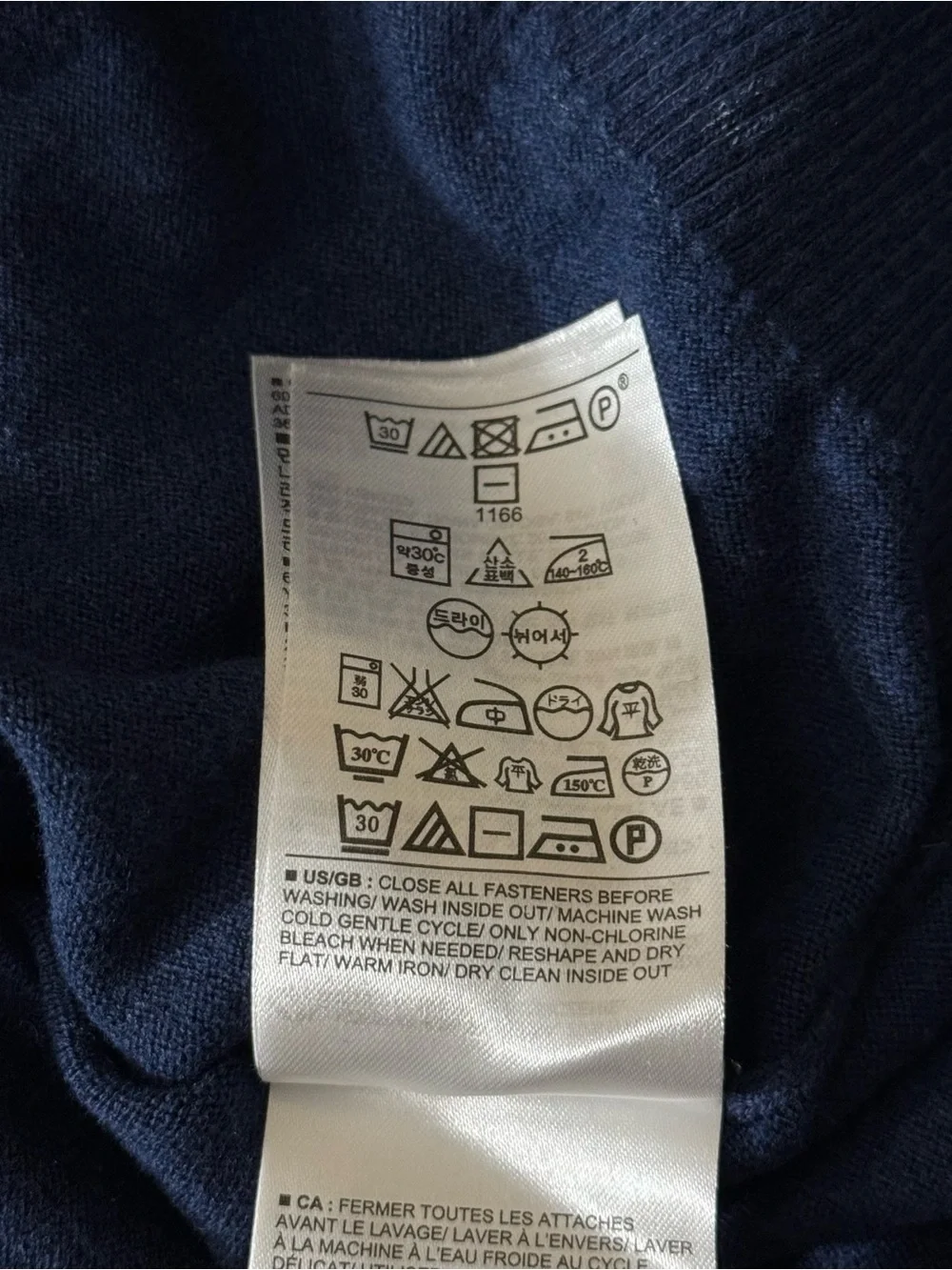 Banana Republic Navy Mock Neck Button Pullover‎ Sweater Tall L