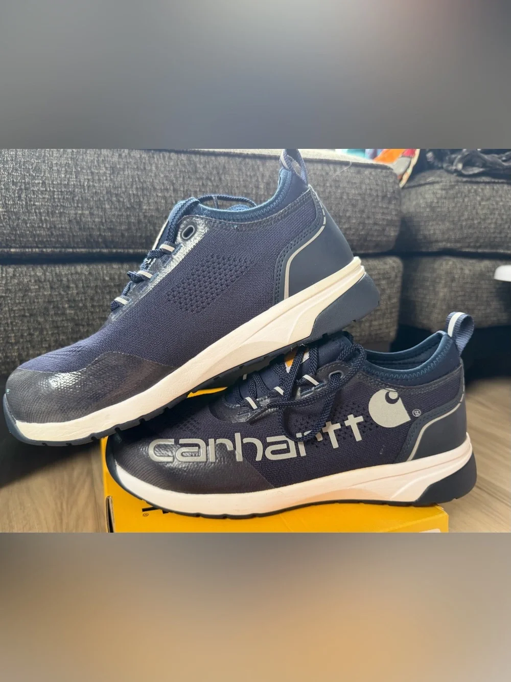 Carhartt Men’s Navy Force Nano Composite Toe Work Sneakers FA3404-M Sz 8W