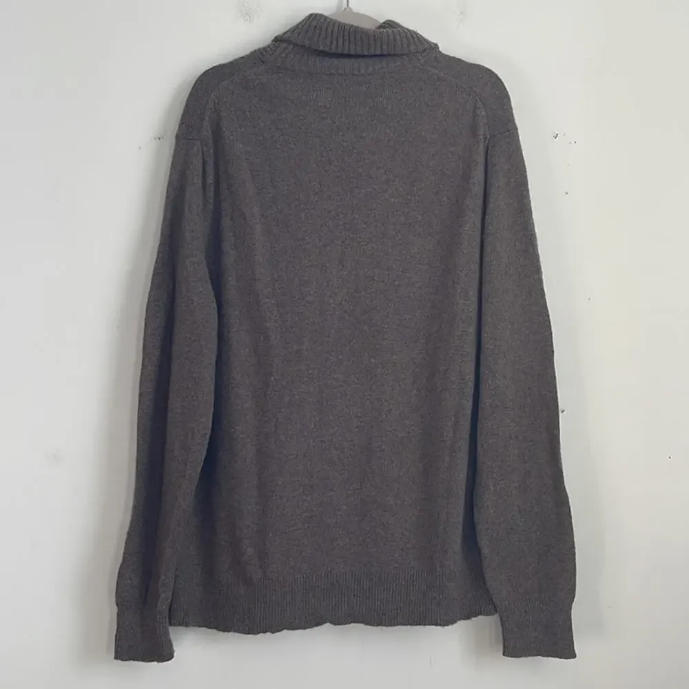 J. Crew lambs wool blend shawl collar pullover sweater sz XXL