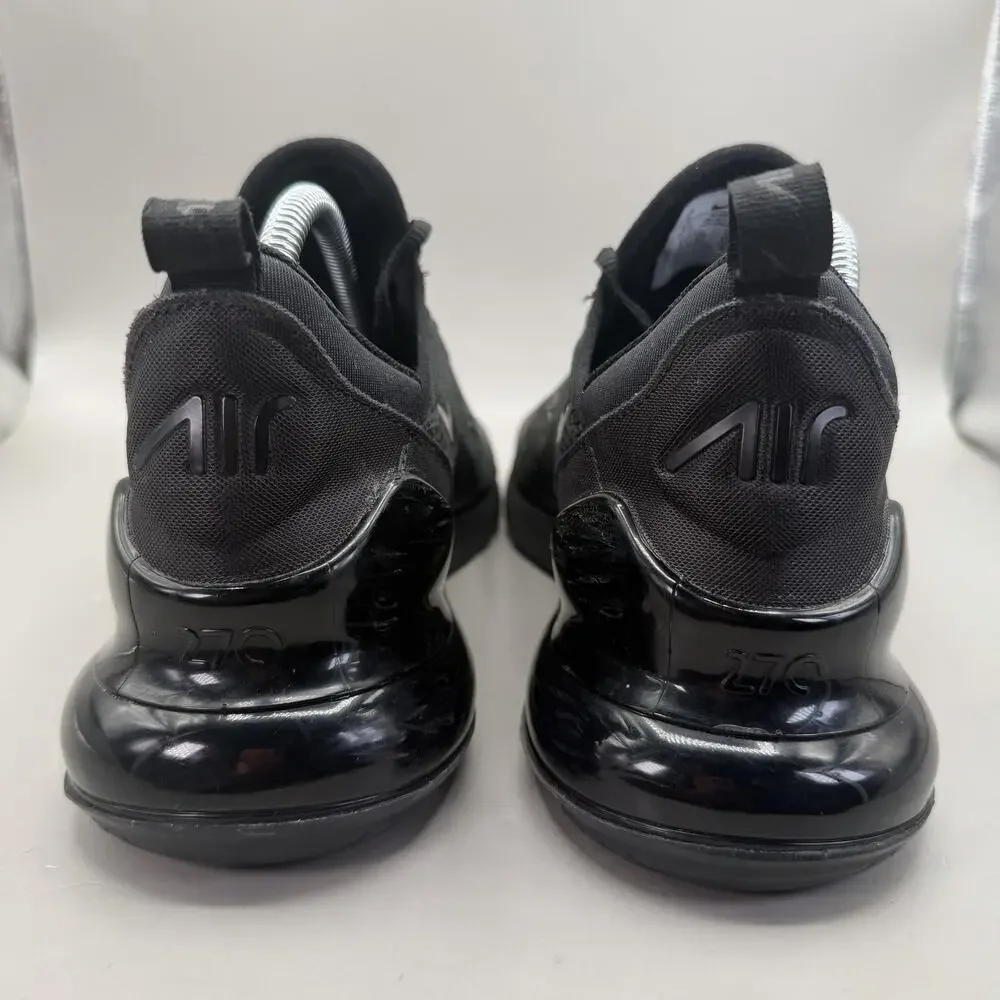 Nike Air Max 270 Lifestyle Shoes Mens Size 8 Black Sneakers AH8050-005 **READ**