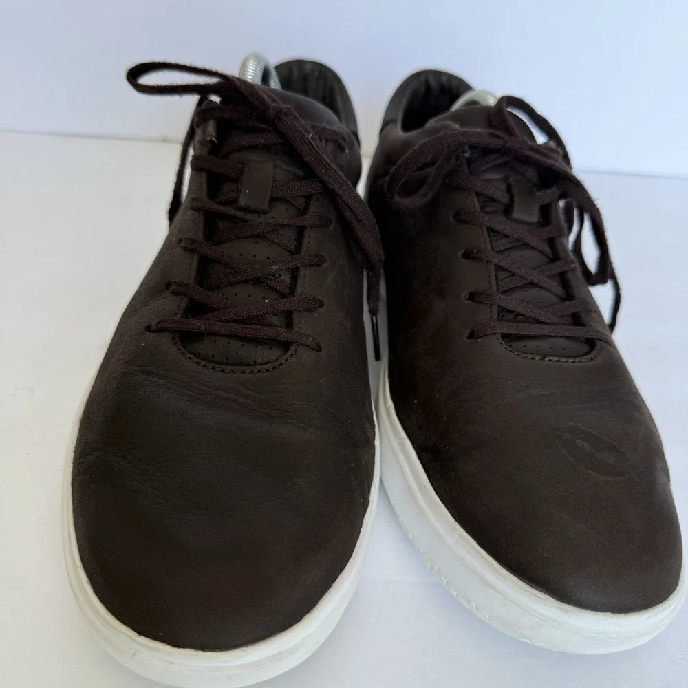 Cuater Travis Mathew Phenom Leather Sneakers Men's 10 Brown 4MT090 Casual