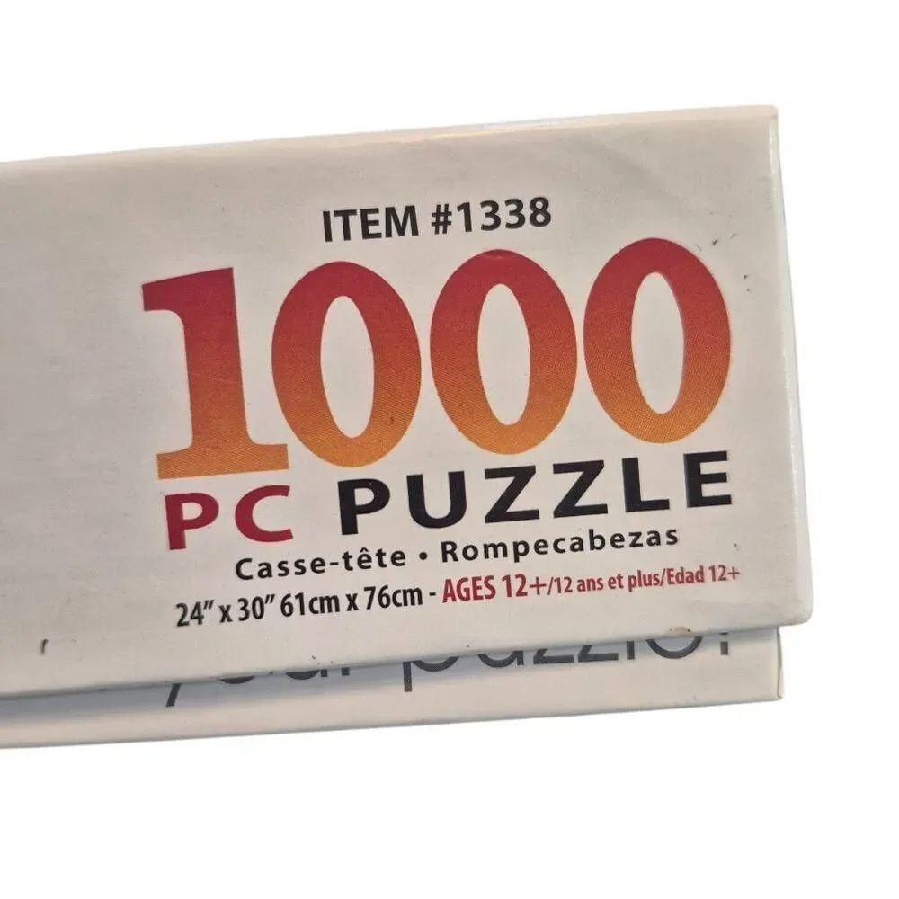 White Mountain Movies 1000 pc Jigsaw Puzzle, USED
