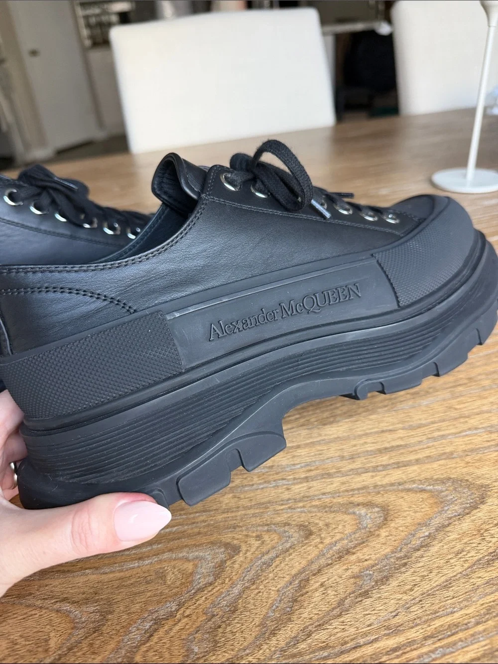 Alexander McQueen Tread Slick Lace Up Sneakers