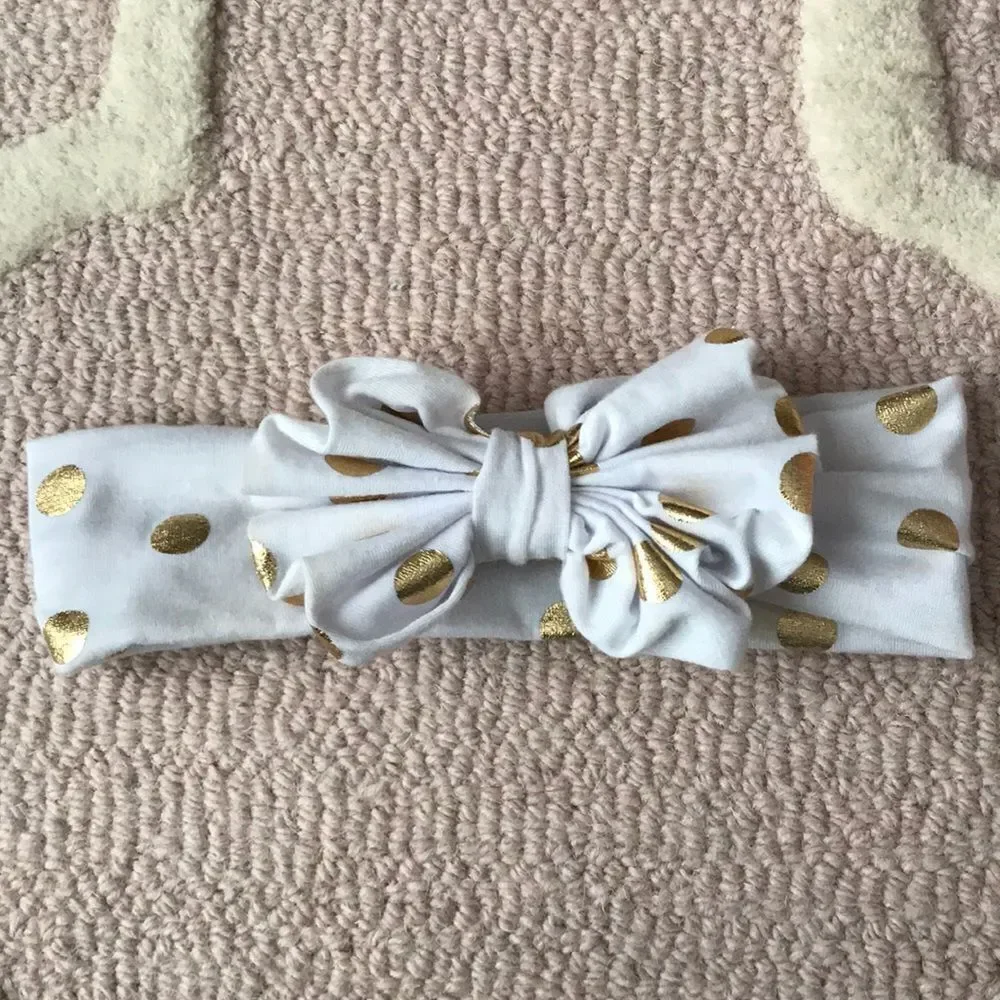 Polka dot BOW headband