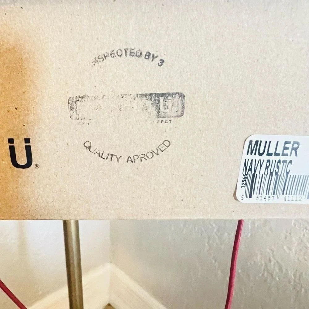 BED STU Men's Muller Leather Sneaker, Pre-Scuffed, Designer, Navy, Size 11.5 NWT
