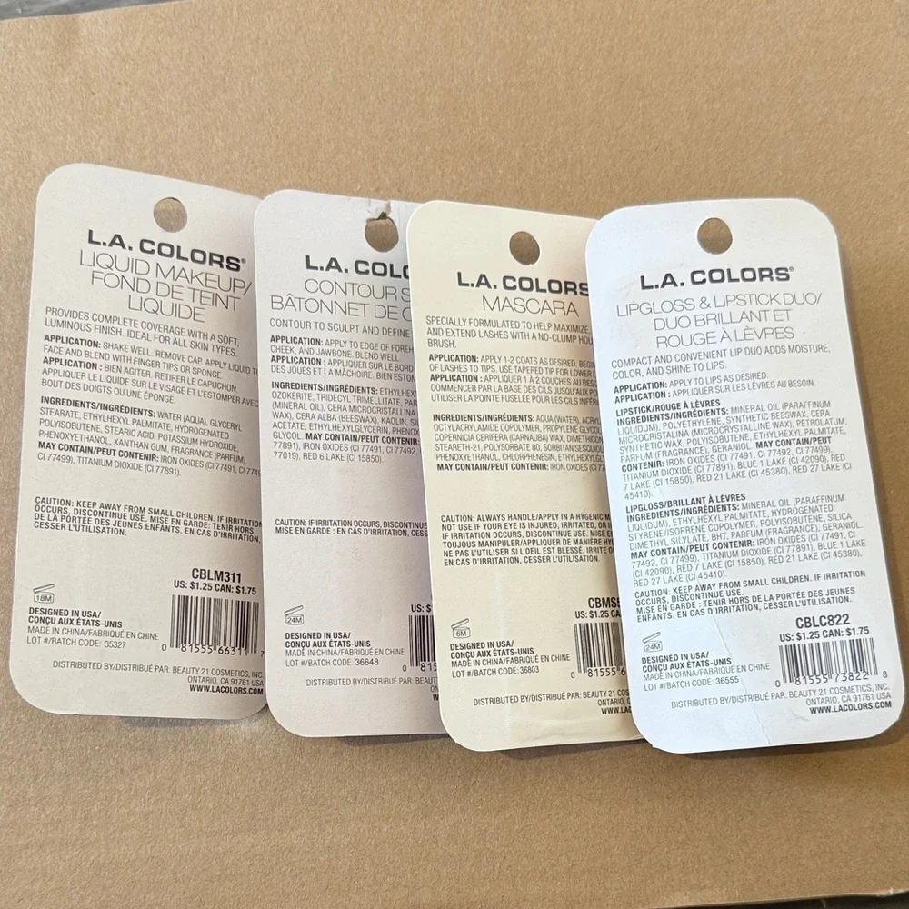 L.A. Colors includes liquid