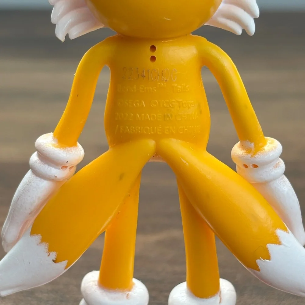 SEGA Sonic The Hedgehog Bend Ems Tails Bendable Poseable Toy Action Figure 2022