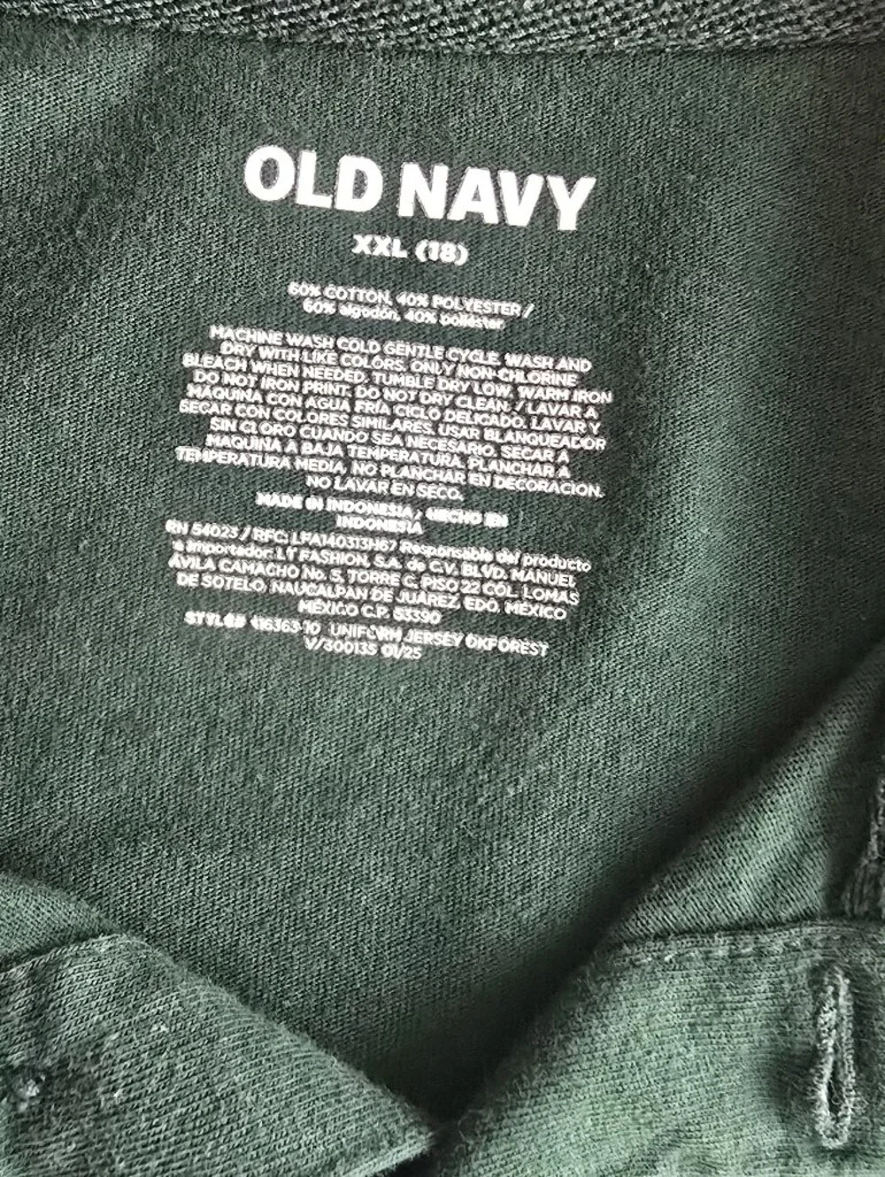 Old Navy Dark Green Short Sleeve Polo Size: XXL (18)
