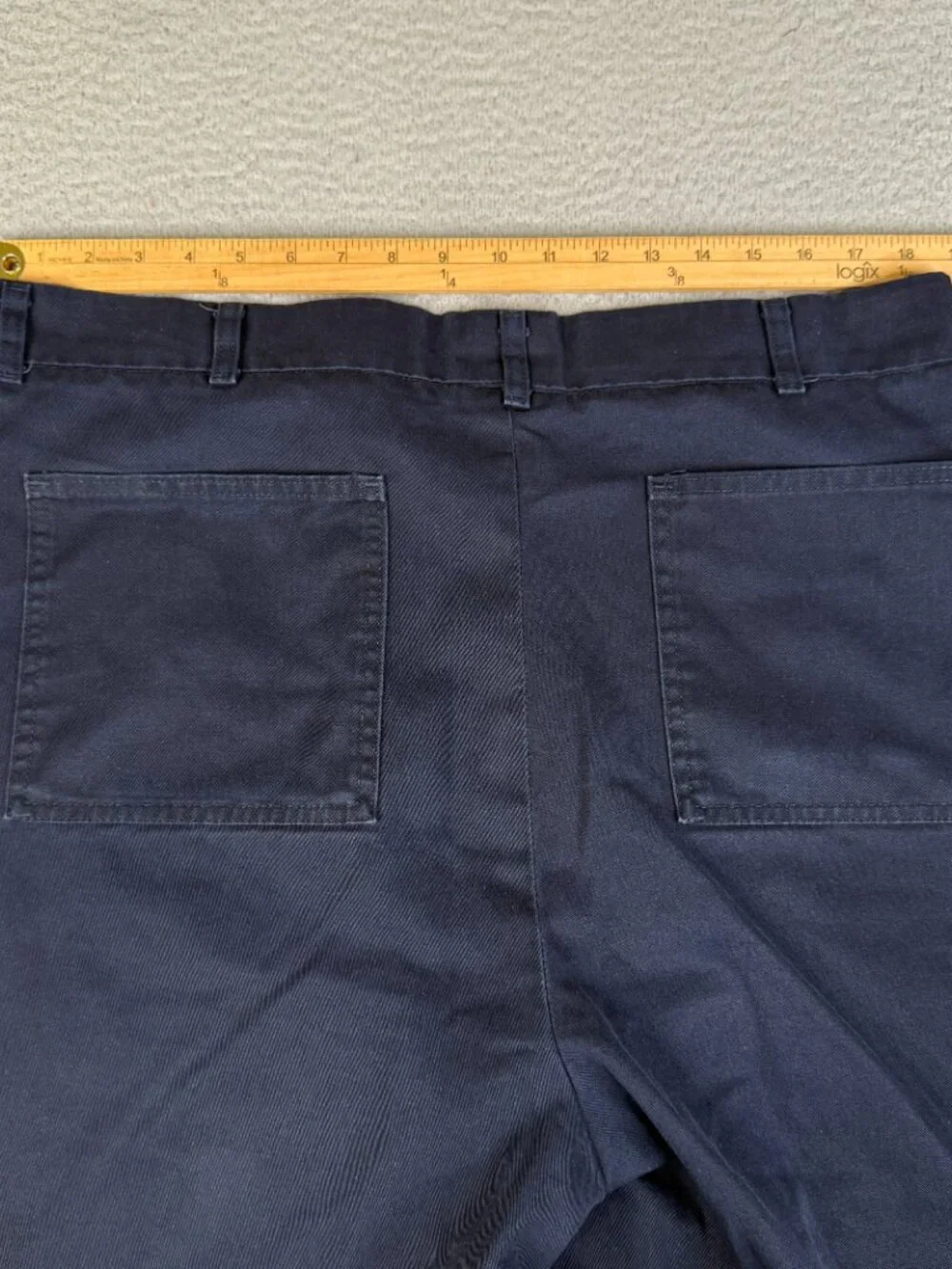 FEDEX Stan Herman Navy Blue Cargo Work Short Reflective Stripe 40 Long FD28042