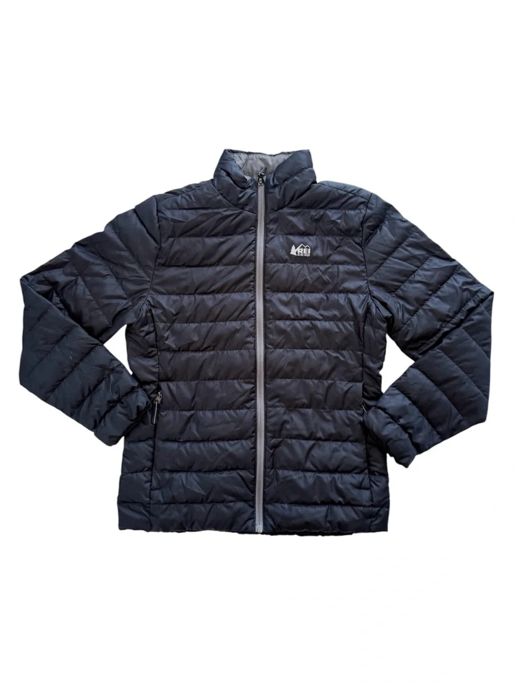 REI Black Down Puffy Coat Size 14/16