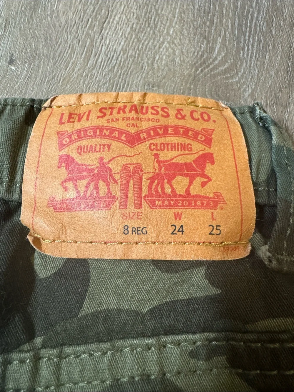 Levi's Kids Camo Joggers - Olive & Dark Green