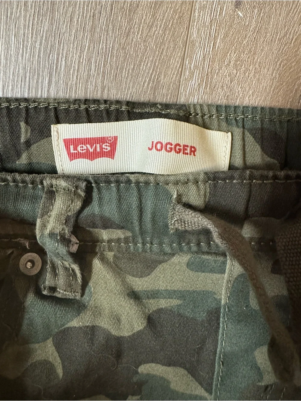 Levi's Kids Camo Joggers - Olive & Dark Green