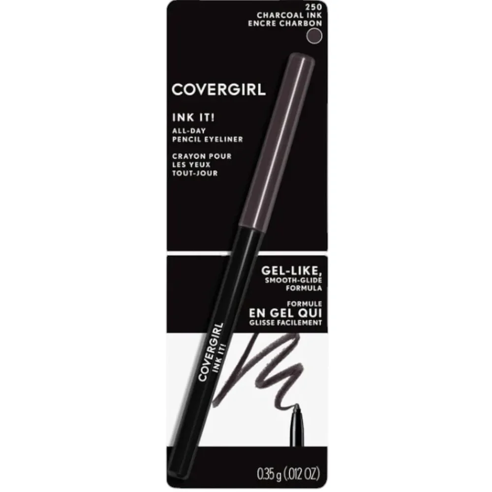 2x CoverGirl Perfect Point Plus Eye Pencil 205 Charcoal-Ink It! 250 Charcoal Ink