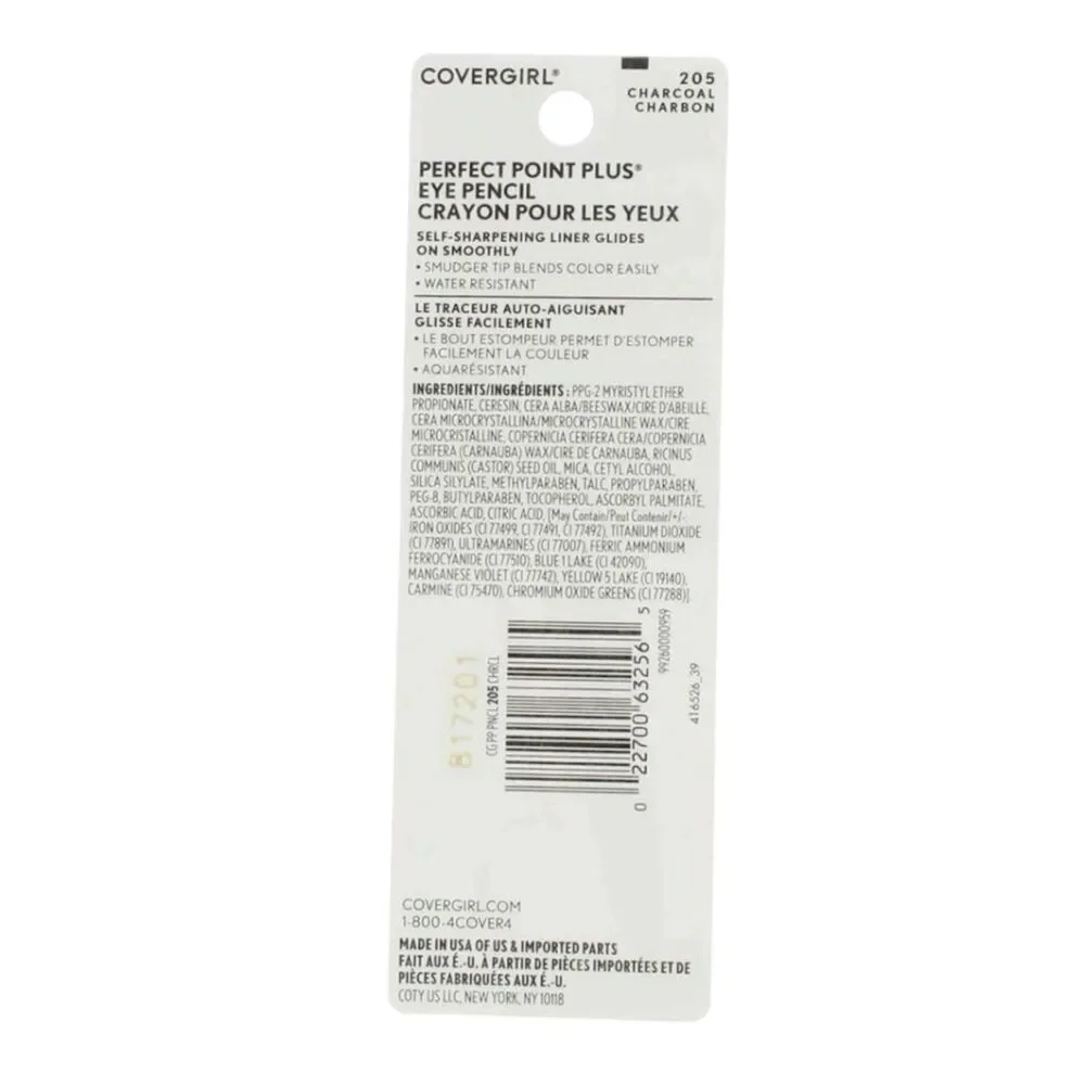 2x CoverGirl Perfect Point Plus Eye Pencil 205 Charcoal-Ink It! 250 Charcoal Ink