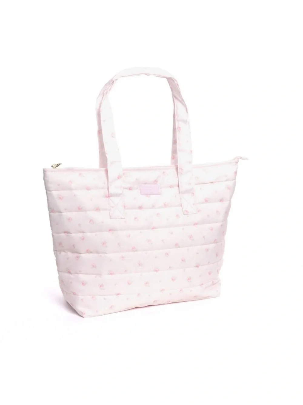 🎀LoveShackFancy Pale Pink Quilted Tote Ballet Bloom