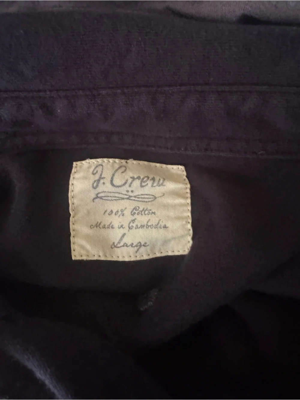 J. Crew Navy Long-Sleeve Popover Polo
