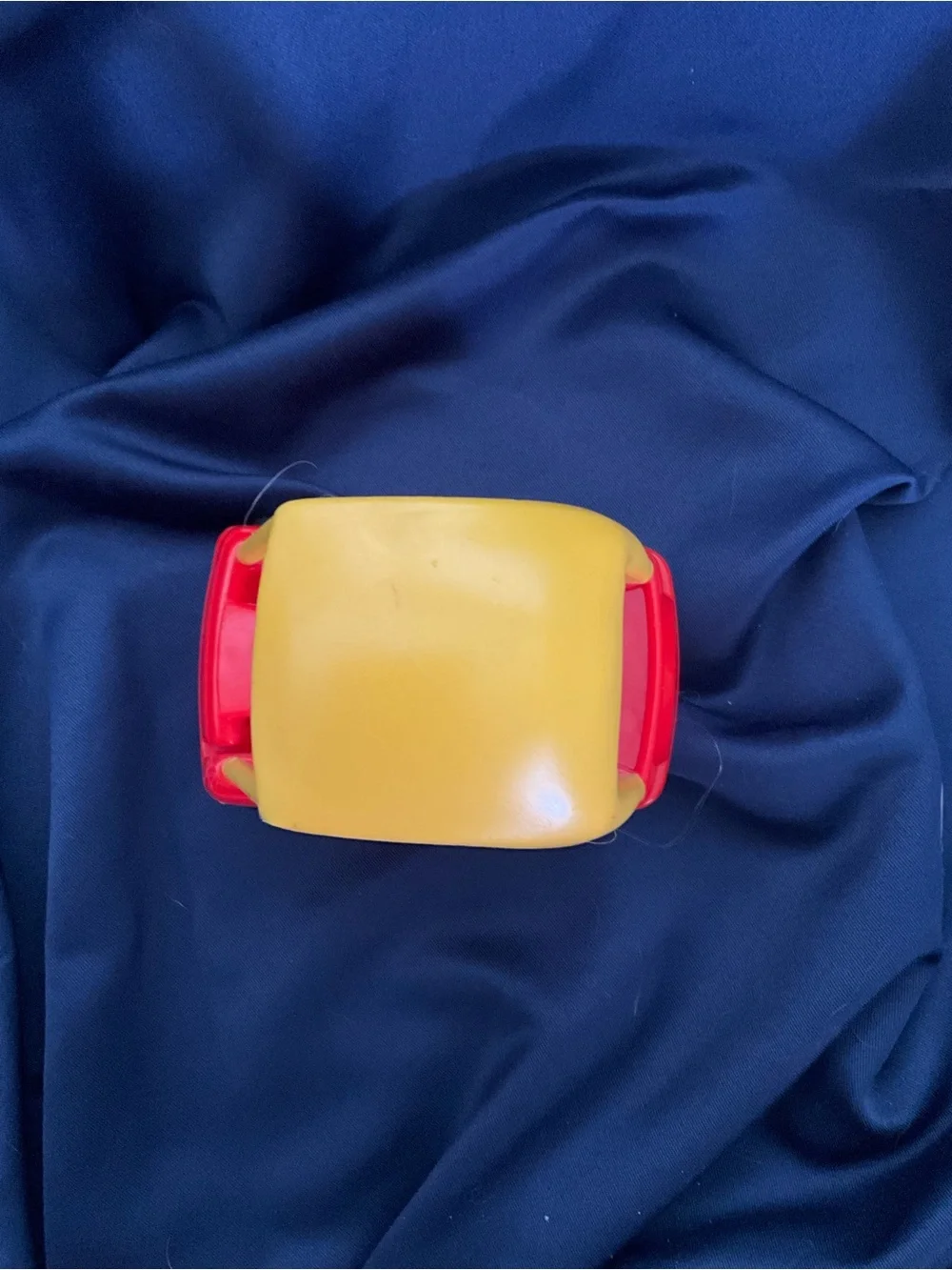 Vintage 90s Little Tikes Dollhouse Cozy Coupe Miniature Red Yellow Doll Car