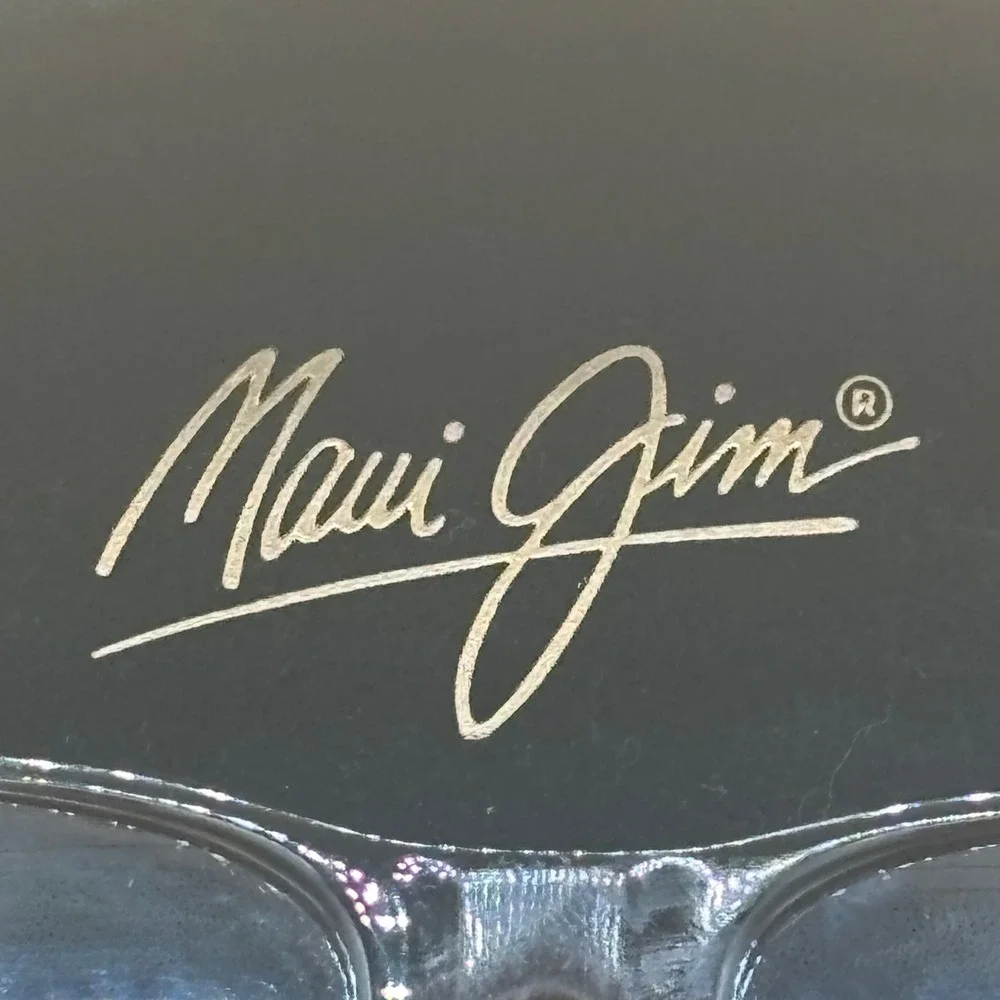 Maui Jim MJ 219-01 Brown Gradient Rectangular Polarized Sunglasses Made in Italy