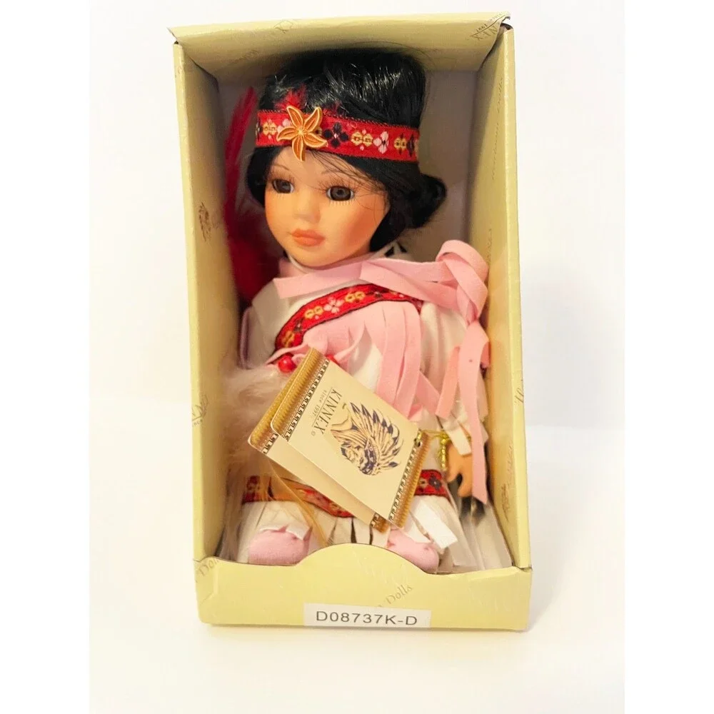Kinnex “Little Cubs” Porcelain Doll Limited Edition Native American Style Doll 8
