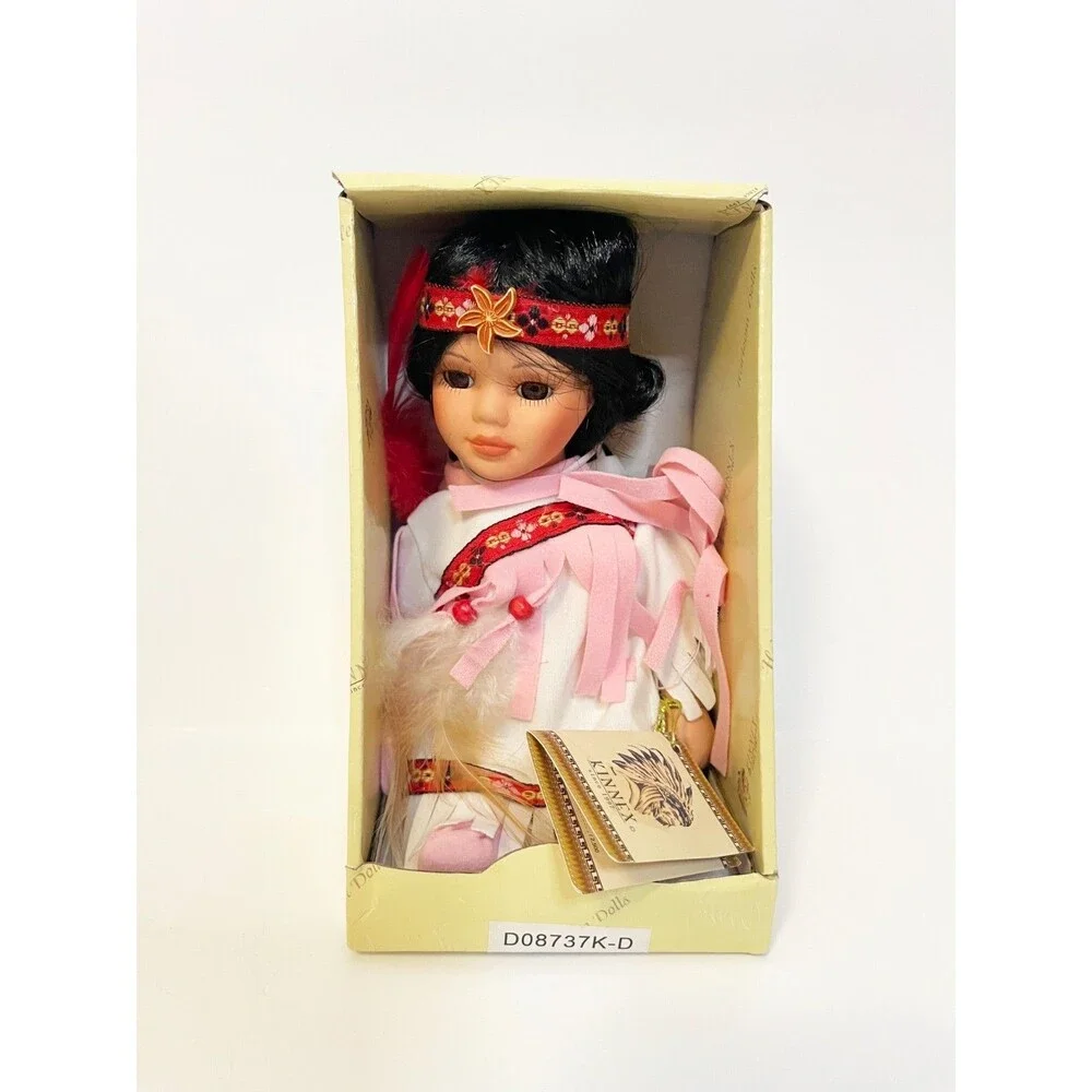 Kinnex “Little Cubs” Porcelain Doll Limited Edition Native American Style Doll 8