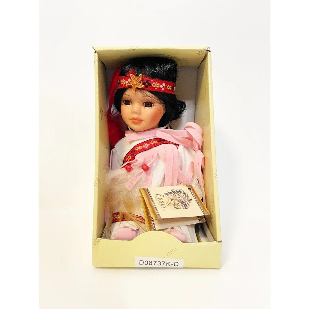 Kinnex “Little Cubs” Porcelain Doll Limited Edition Native American Style Doll 8