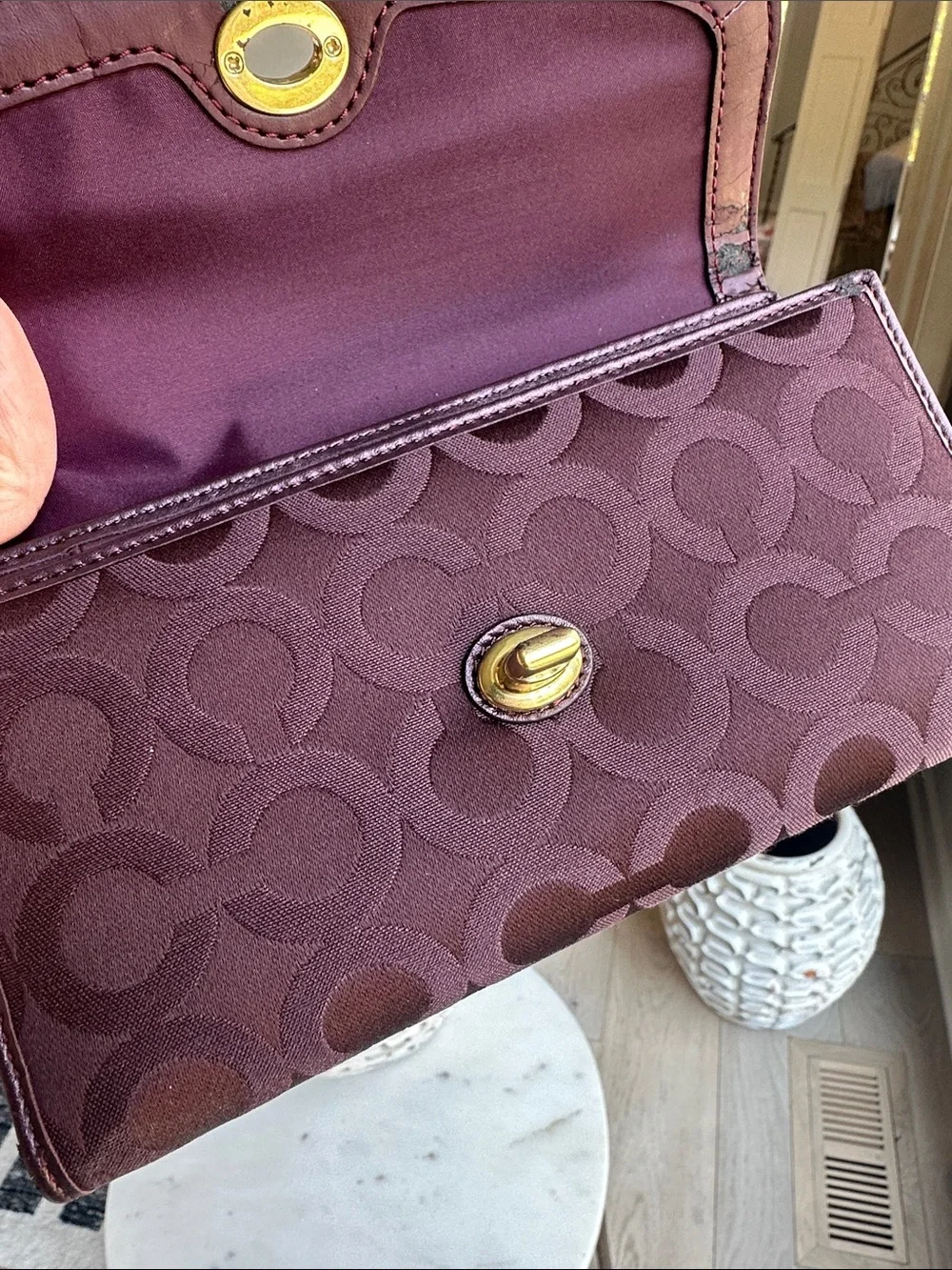 Coach continental wallet